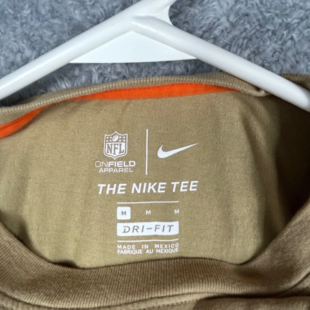 Nike Denver Broncos Salute to Service Long Sleeve T Shirt Men‎ Medium Tan NFL
